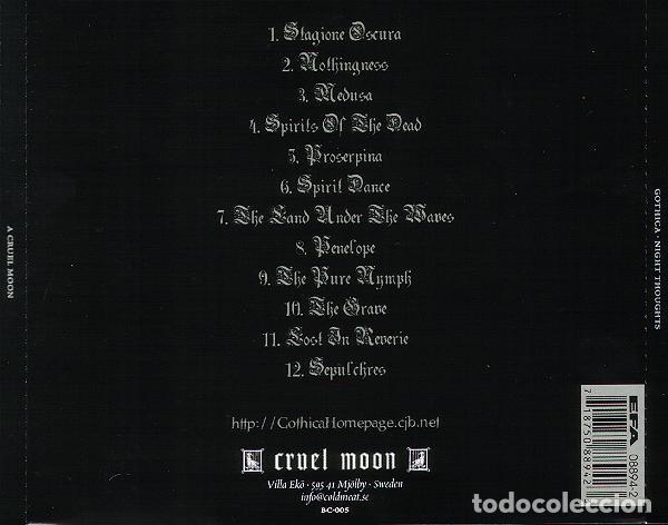 CDs de m&uacute;sica: Gothica &ndash; Night Thoughts - Foto 2