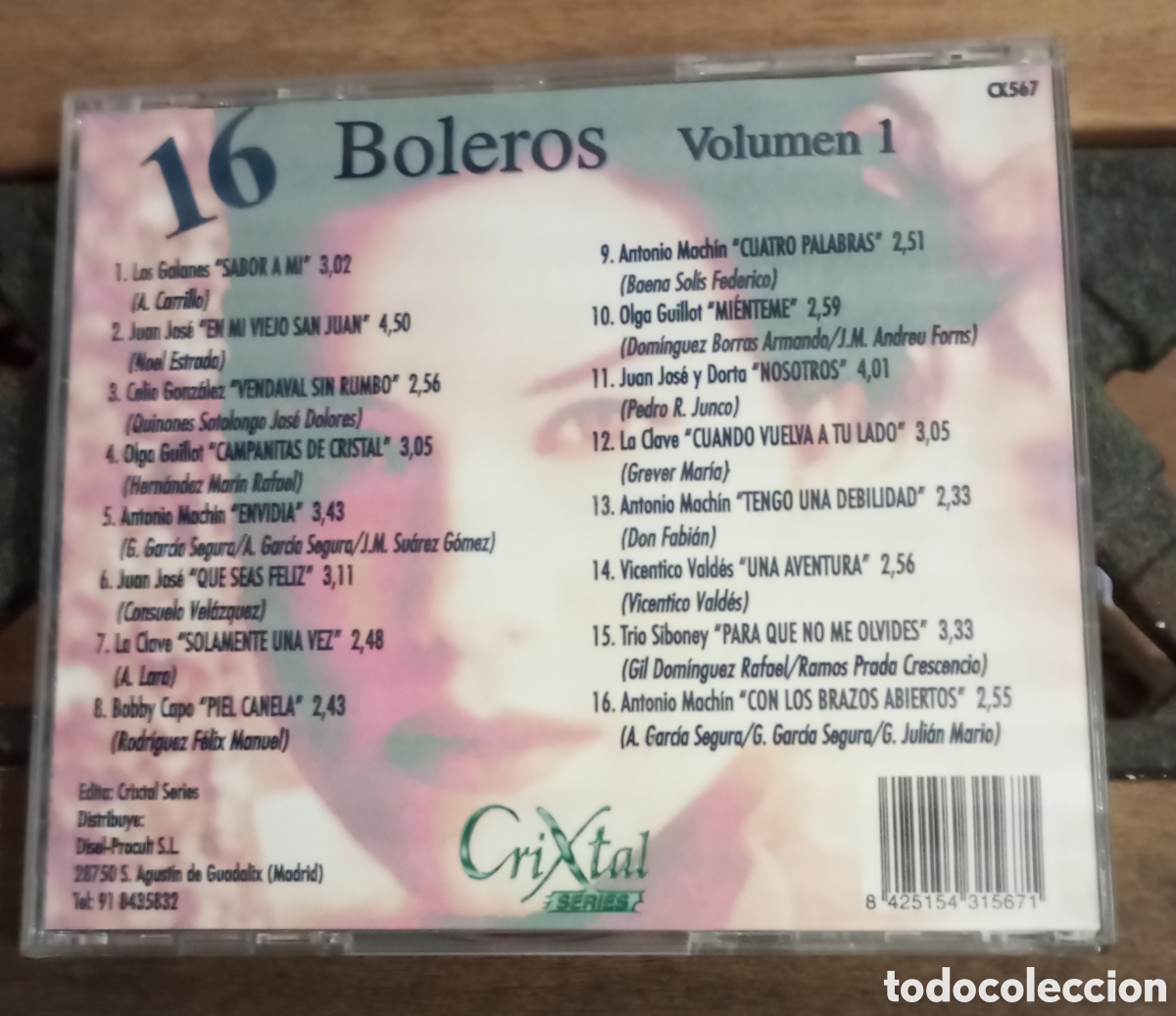 CDs de m&uacute;sica: CD 16 boleros volumen 1 - Foto 2