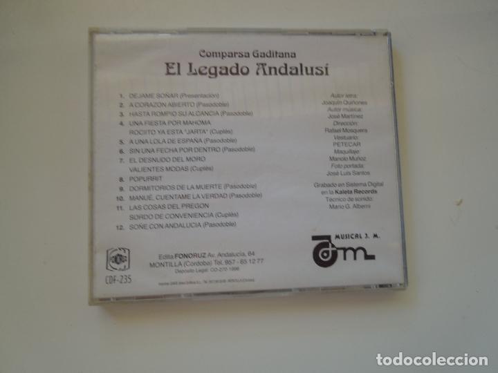 CDs de m&uacute;sica: COMPARSA GADITANA - EL LEGADO ANDALUSI - CD - Foto 3