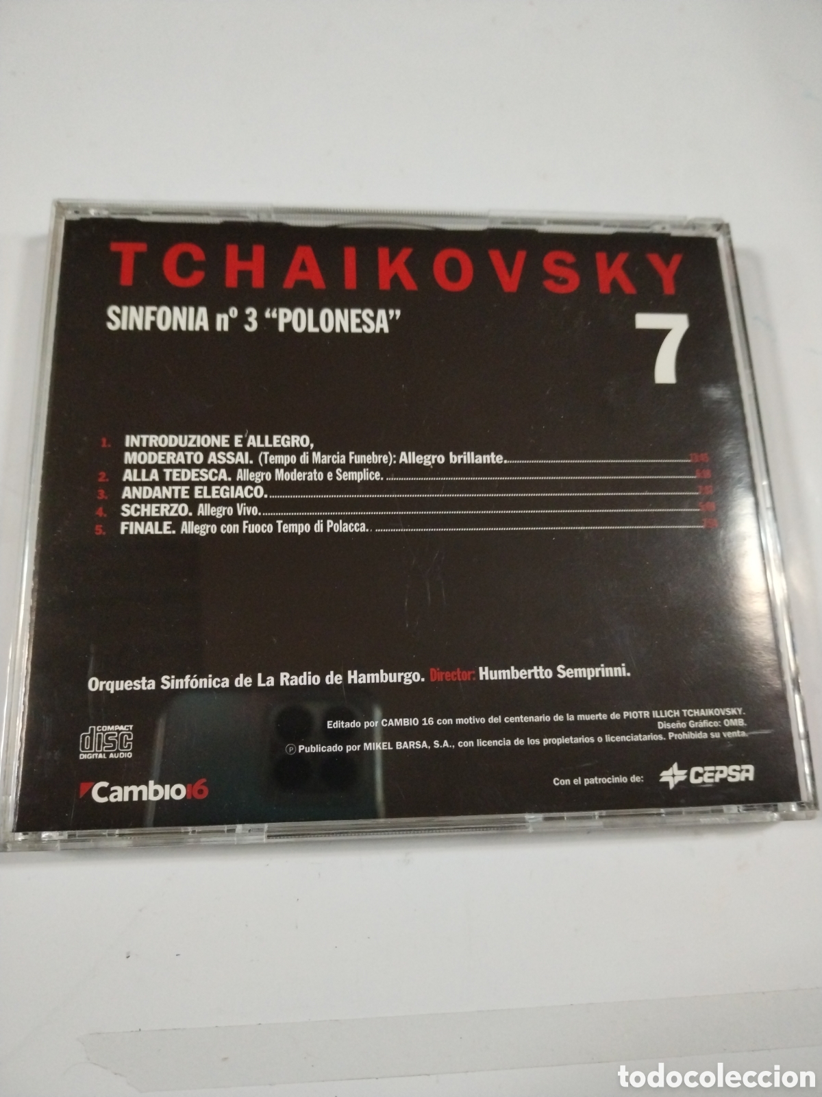 CDs de m&uacute;sica: Tchaikovsky. volumen 8. CD - Foto 2