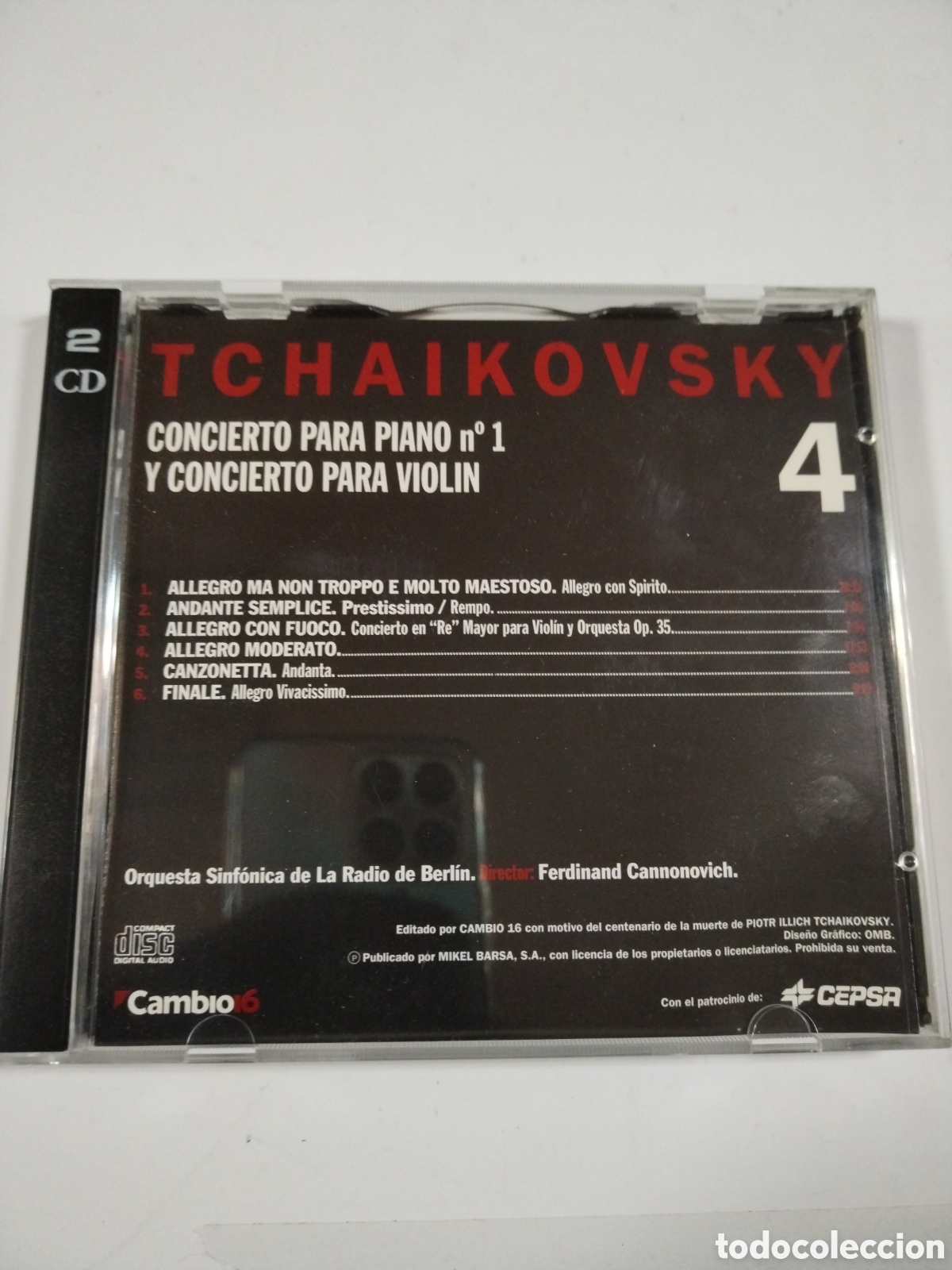 CDs de m&uacute;sica: Tchaikovsky. volumen 4. CD - Foto 1