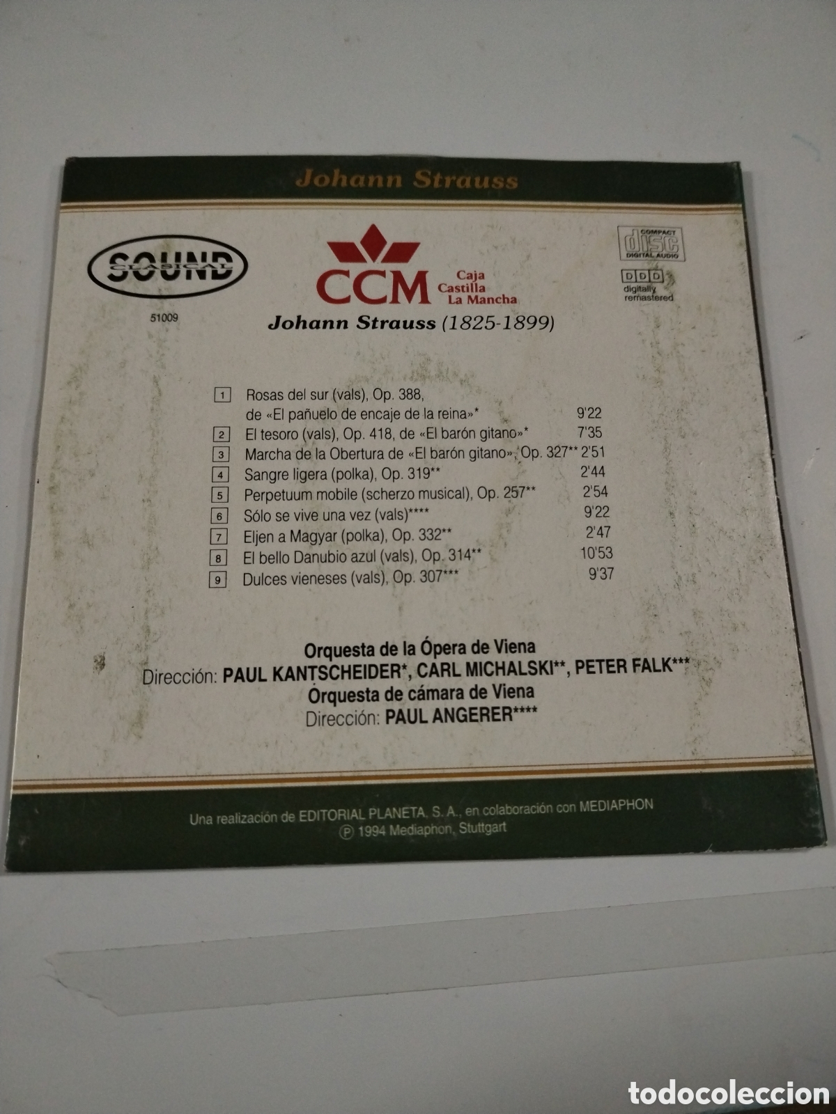 CDs de m&uacute;sica: Johann Strauss Valses... CD* - Foto 2