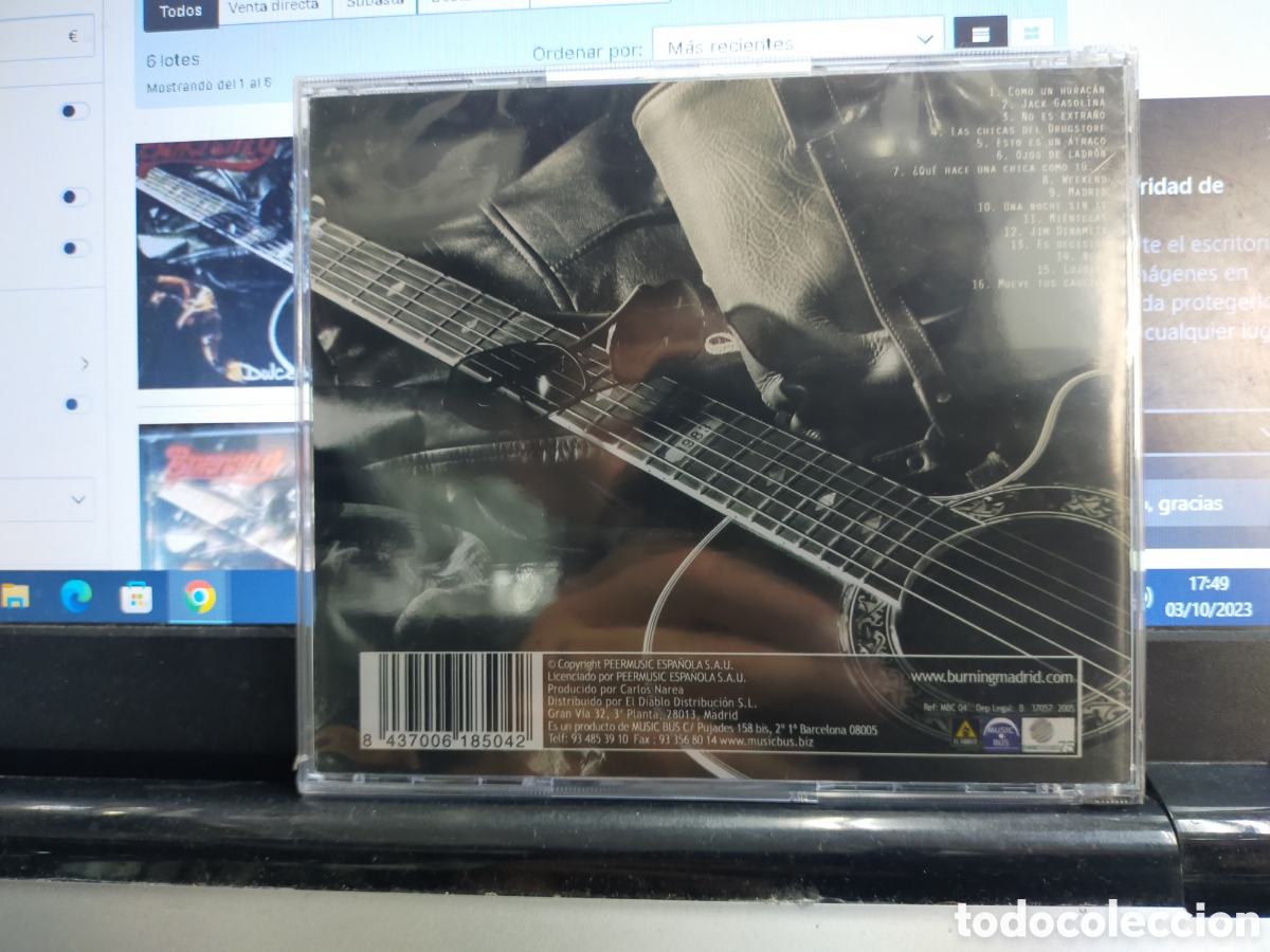 CDs de m&uacute;sica: Burning CD dulces diecis&eacute;is 2005 precintado - Foto 2