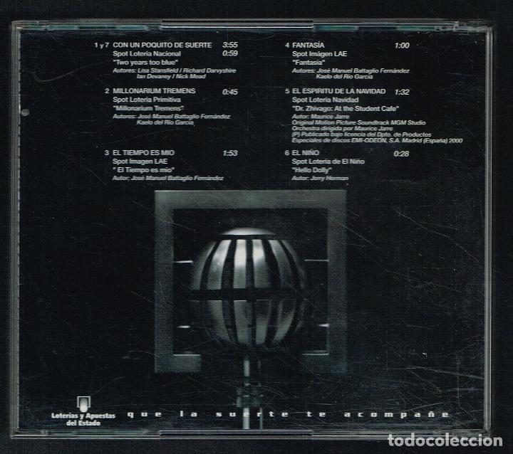 CDs de m&uacute;sica: CON UN POQUITO DE SUERTE - CD 2000 - PROMO - Foto 2