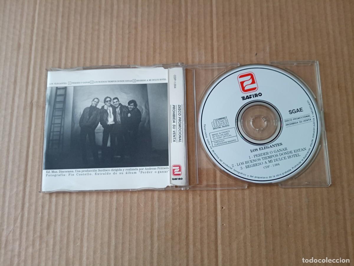 CDs de m&uacute;sica: LOS ELEGANTES - PERDER O GANAR CD SINGLE 3 TEMAS - Foto 2