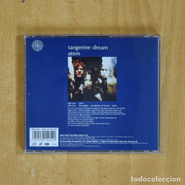 CDs de m&uacute;sica: TENGERINE DREAM - ATEM - CD - Foto 2