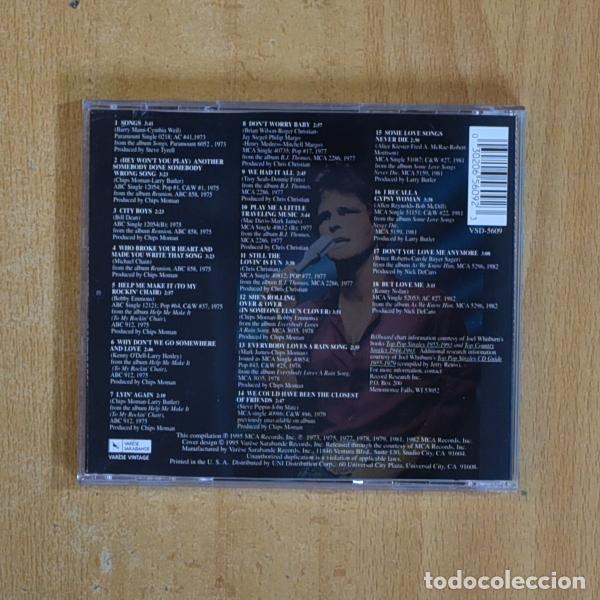 CDs de m&uacute;sica: B J THOMAS - MORE GREATEST HITS - CD - Foto 2