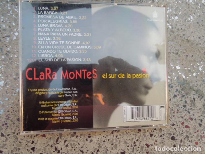 CDs de m&uacute;sica: CLARA MONTES - EL SUR DE LA PASION - CD - Foto 2