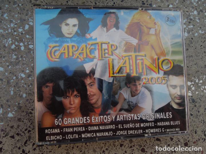 CDs de m&uacute;sica: CARACTER LATINO 2005- 60 GRANDES EXITOS -3 CD.S - Foto 1