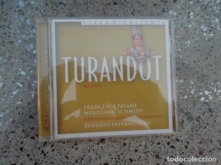 CDs de m&uacute;sica: PUCCINI - TURANDOT - ROBERTO PATERNOSTRO - CD - Foto 1