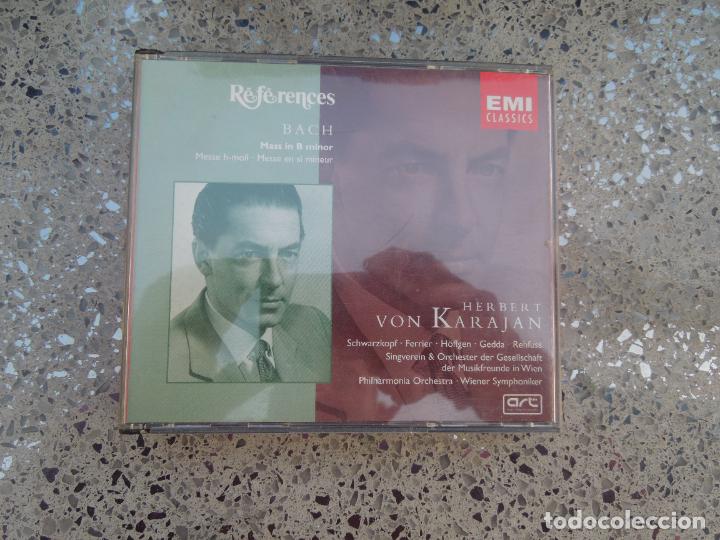 CDs de m&uacute;sica: BACH - REFERENCES - HERBERT VON KARAJAN - 2CD,S +LIBRETO - Foto 1
