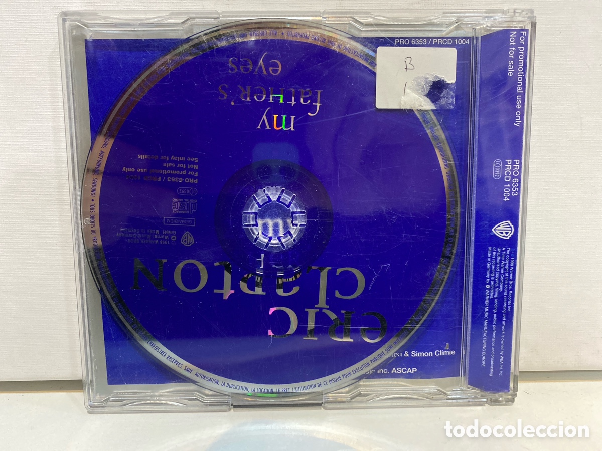 CDs de m&uacute;sica: Eric Clapton - My Fathers Eyes (CD, Single, Num, Promo) - Foto 2