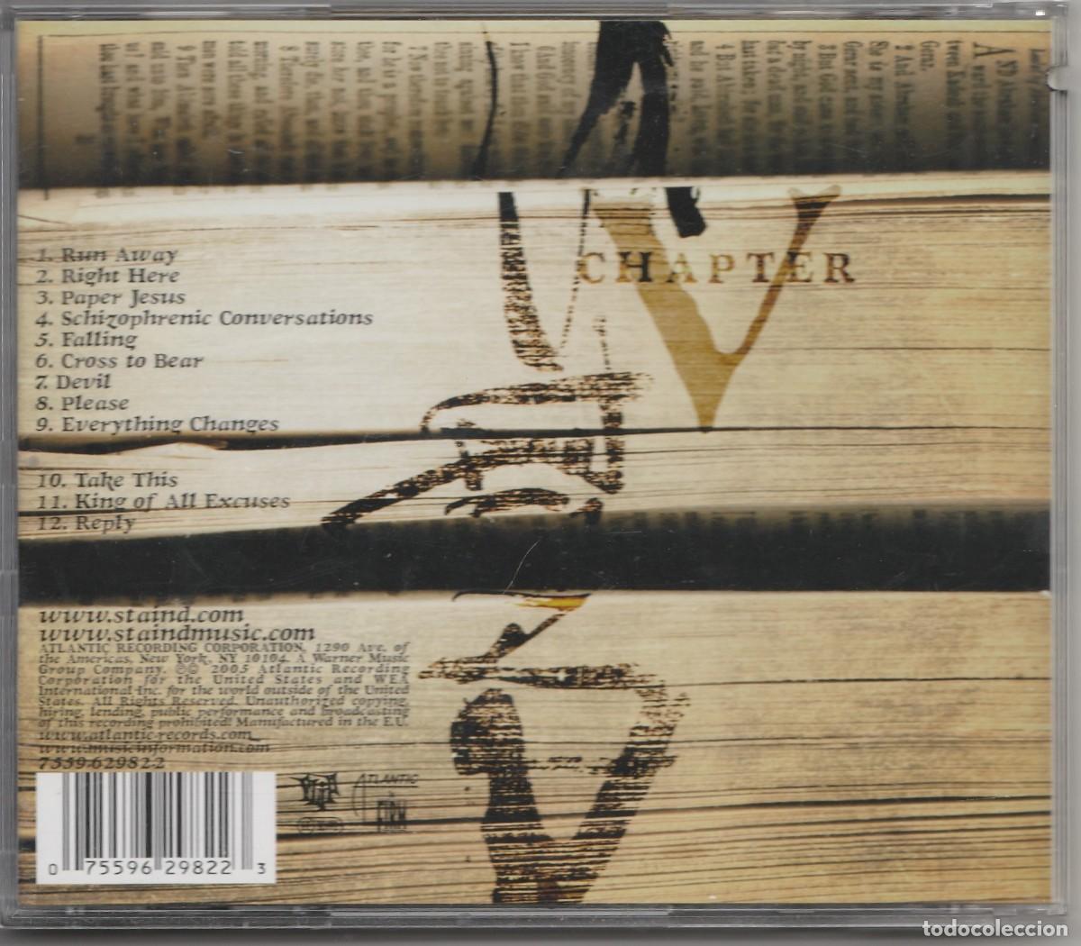 CDs de m&uacute;sica: CD STAIND - CHAPTER V - METAL - Foto 2