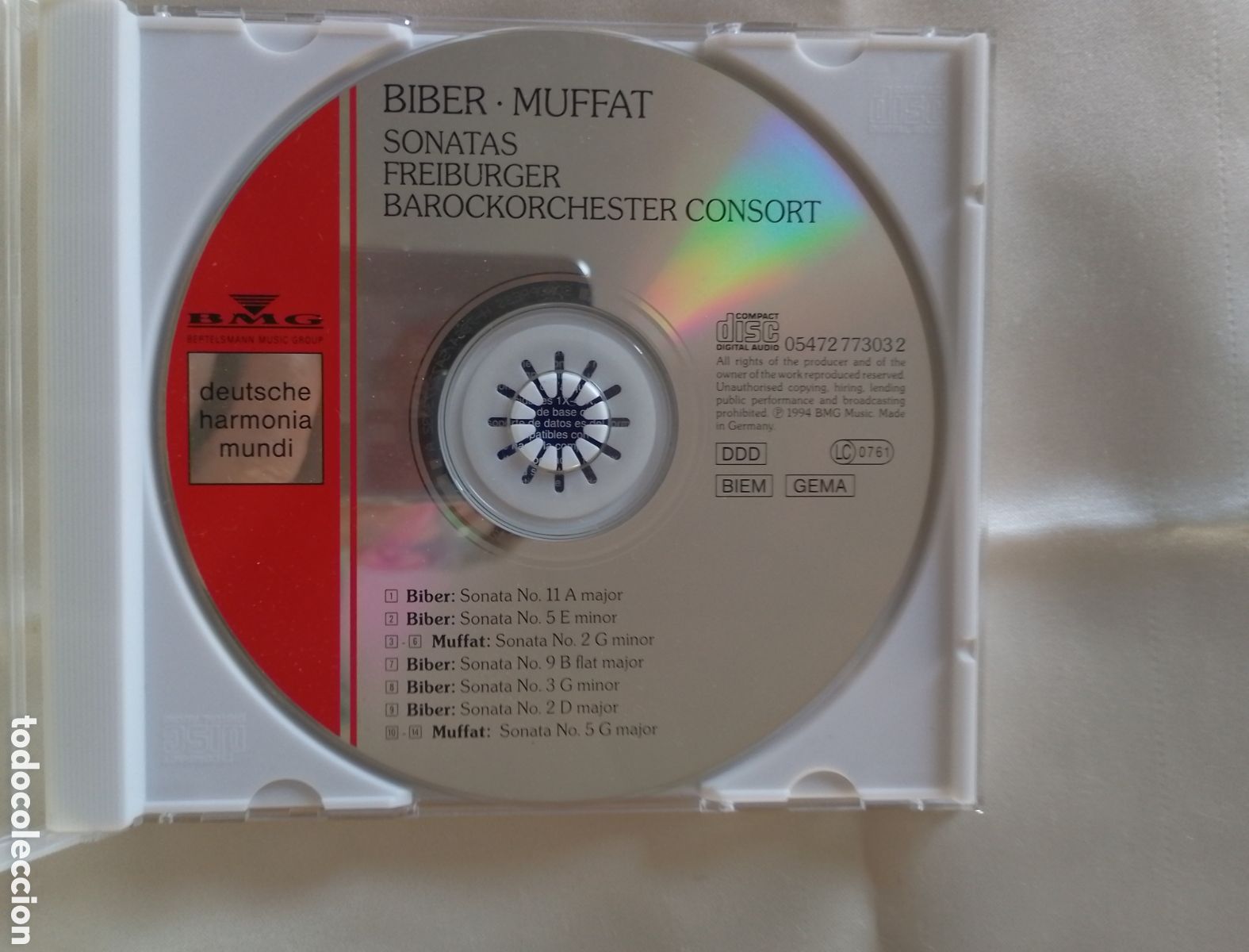 CDs de m&uacute;sica: CD Biber Muffat. Sonatas. - Foto 1