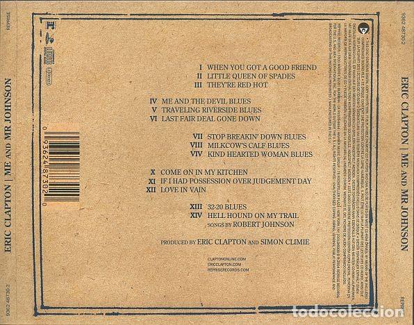CDs de m&uacute;sica: Eric Clapton &ndash; Me And Mr Johnson - CD PRECINTADO - Foto 2