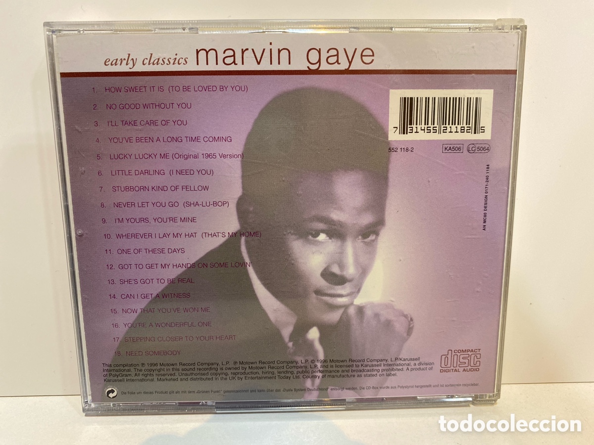 CDs de m&uacute;sica: Marvin Gaye - Early Classics (CD, Comp) - Foto 2