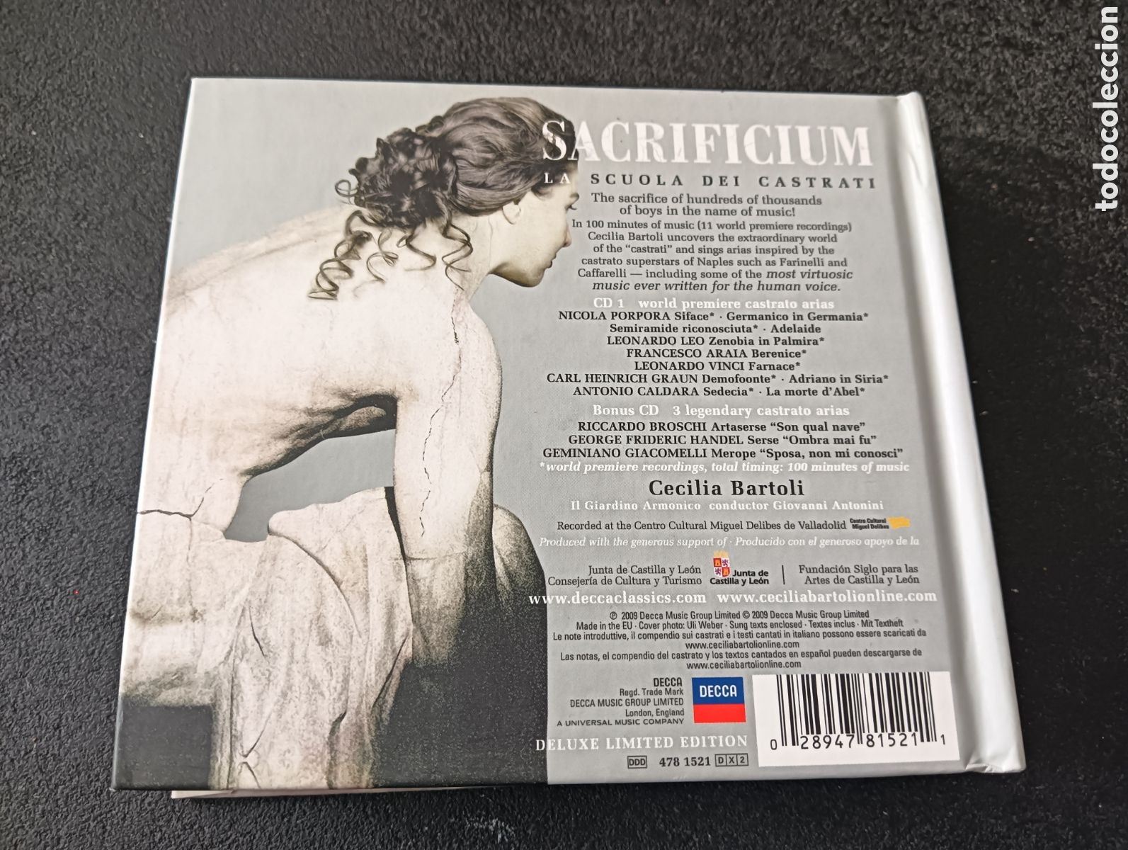 CDs de m&uacute;sica: Sacrificium - Cecilia Bartoli - Libro y Doble CD -Edici&oacute;n limitada - 2009 - Foto 5