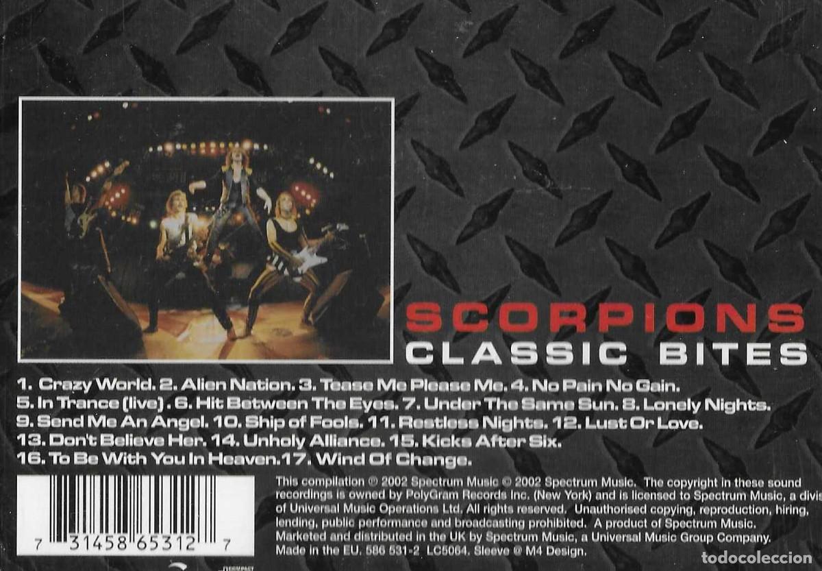 CDs de m&uacute;sica: SCORPIONS. CLASSIC BITES.CD - Foto 2