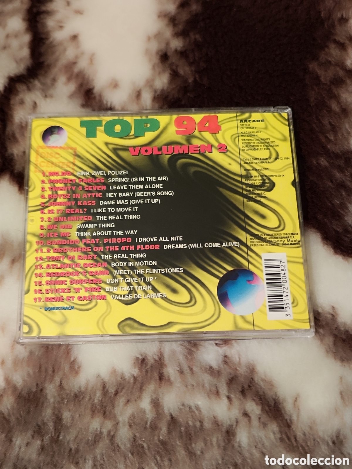 CDs de m&uacute;sica: TOP 94 VOLUMEN 2 CD ARCADE - Foto 2