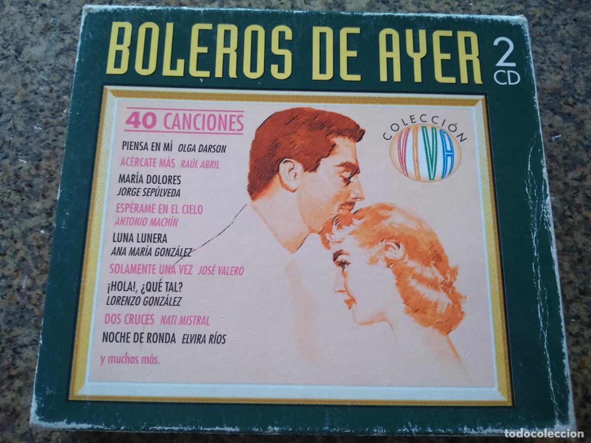 CDs de m&uacute;sica: DOBLE CD -- BOLEROS DE AYER -- 40 CANCIONES -- - Foto 1