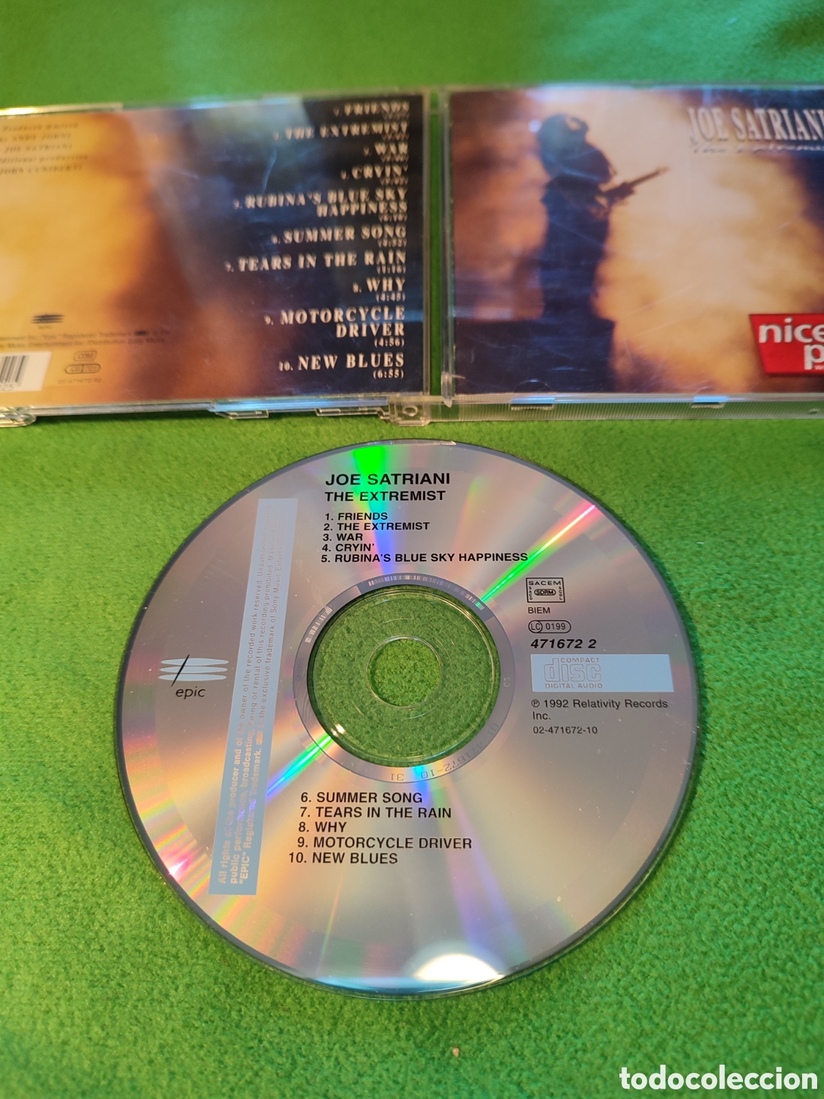 CDs de m&uacute;sica: Joe Satriani - The extremist - Foto 2