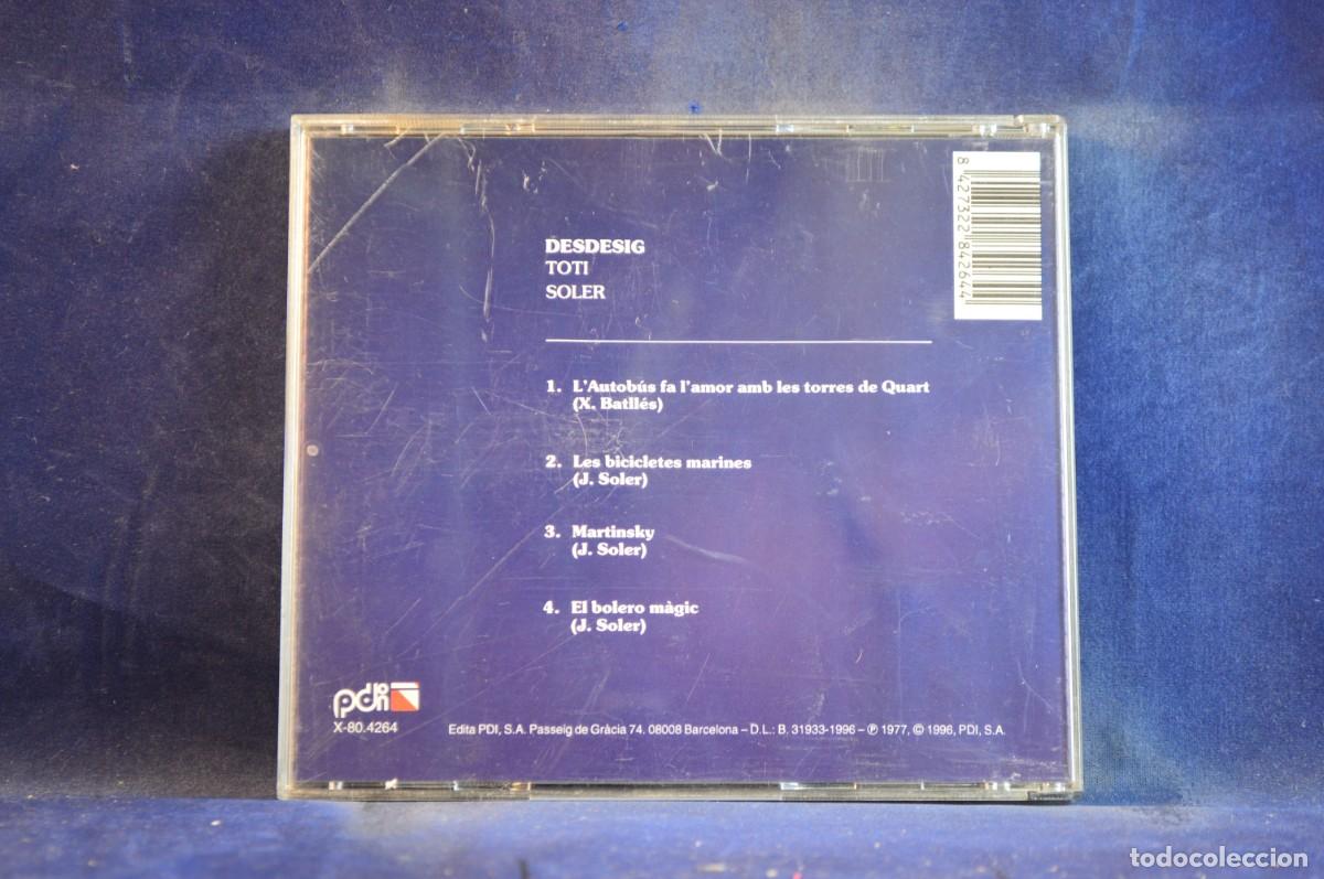 CDs de m&uacute;sica: TOTI SOLER &ndash; DESDESIG - CD - Foto 2
