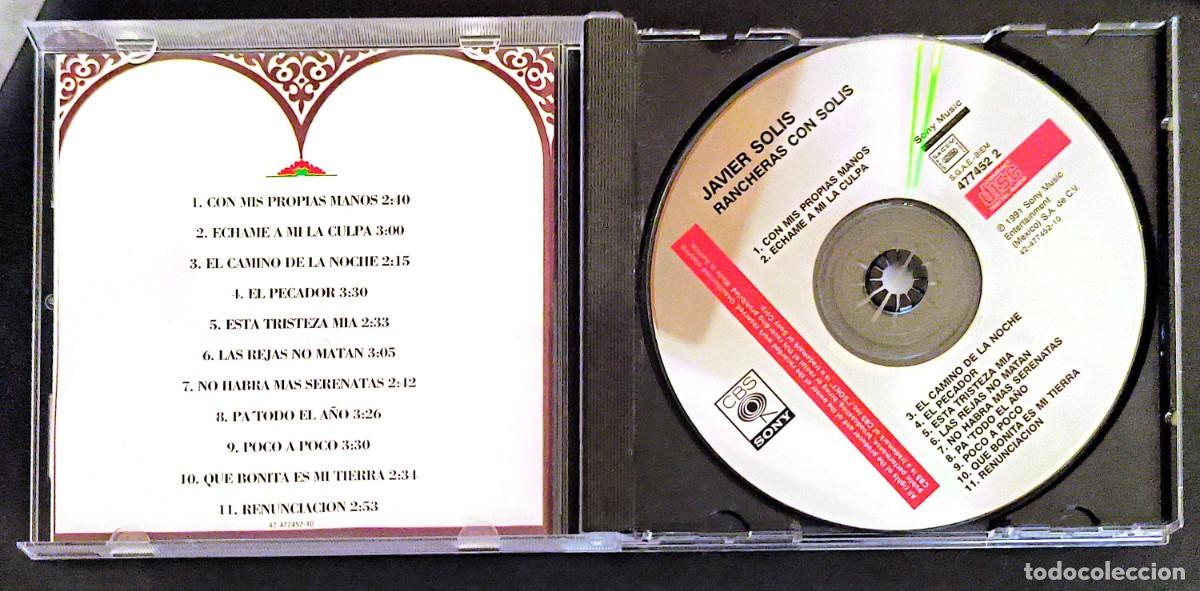 CDs de m&uacute;sica: JAVIER SOLIS (RANCHERAS CON JAVIER SOLIS) CD 1991 - Foto 3