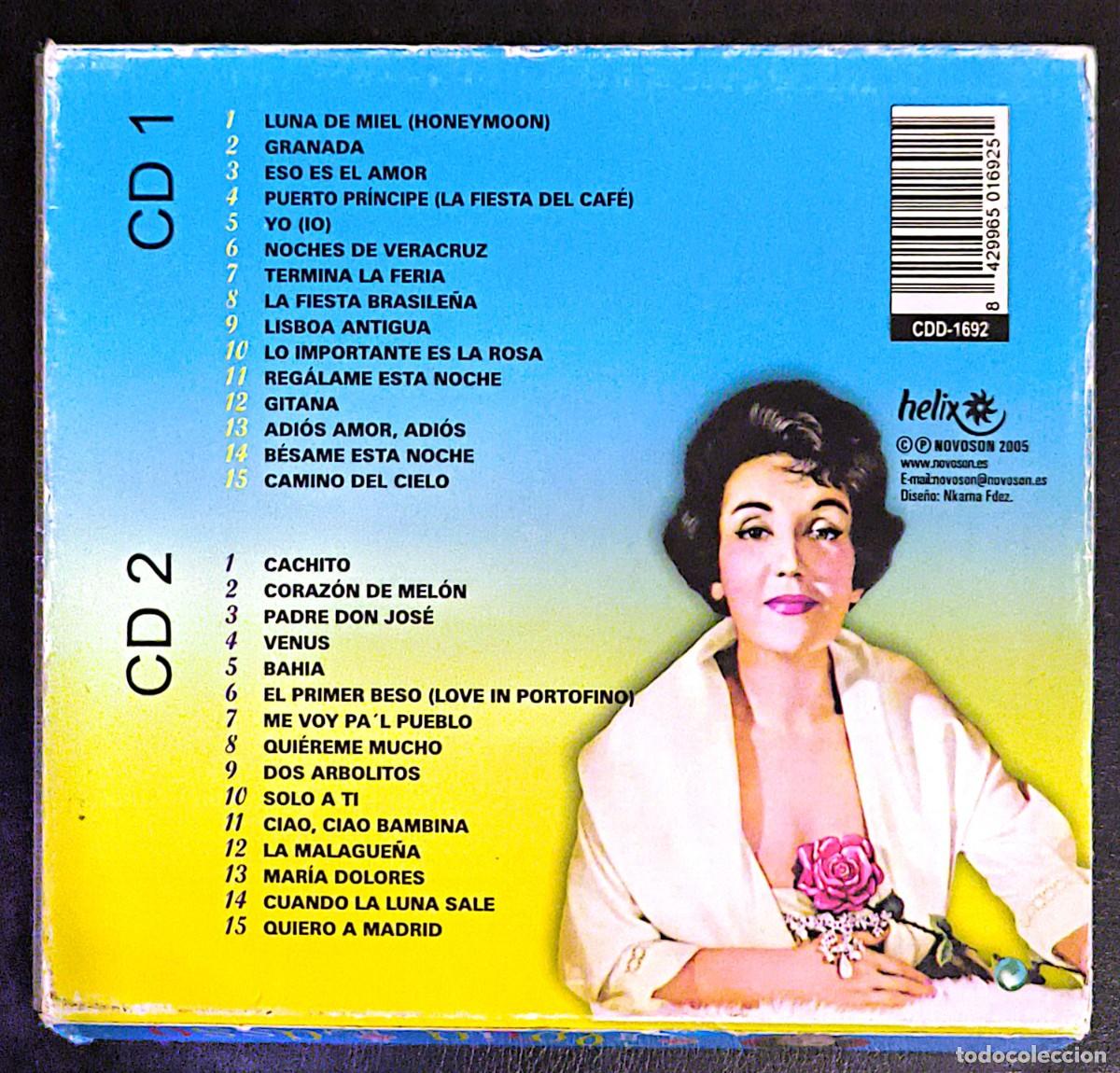 CDs de m&uacute;sica: GLORIA LASSO (GRANDES EXITOS) 2 CDs 2005 - Foto 2