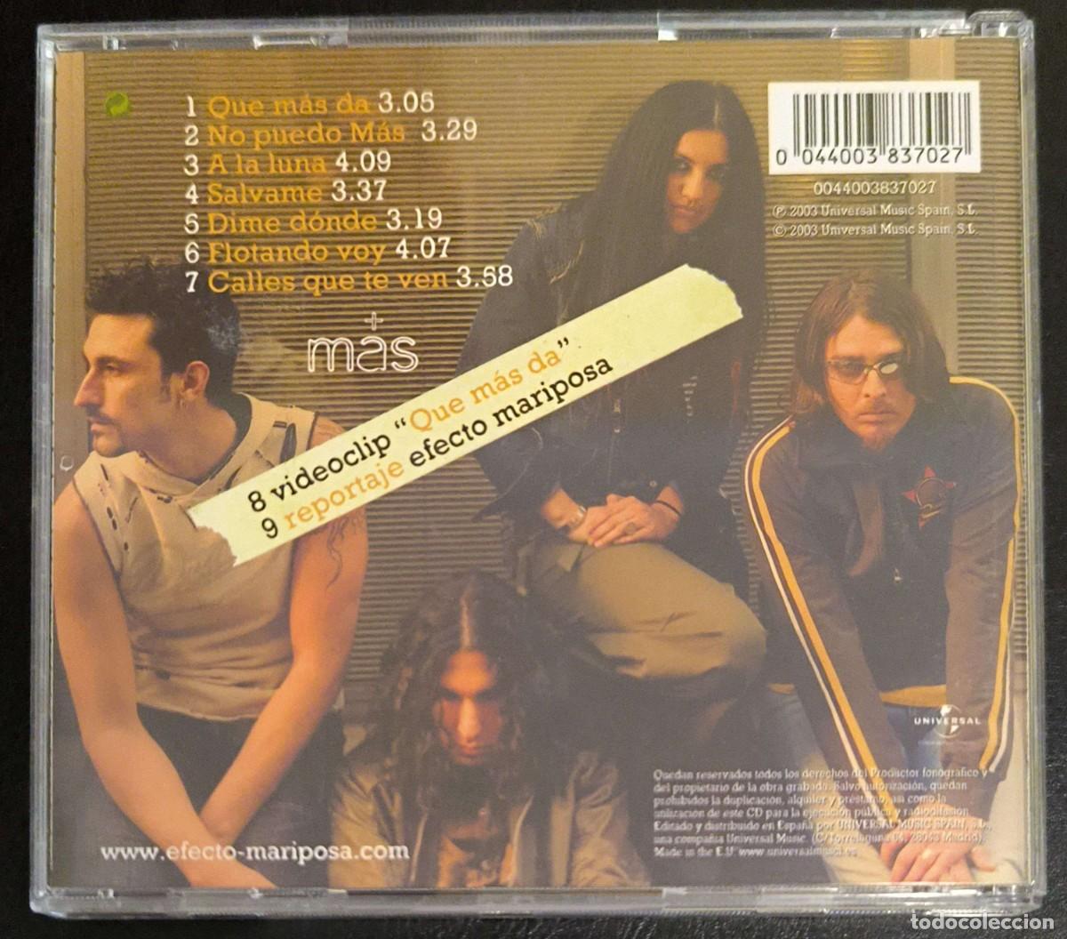 CDs de m&uacute;sica: EFECTO MARIPOSA (EFECTO METAMORFOSIS) CD 2003 - Foto 2
