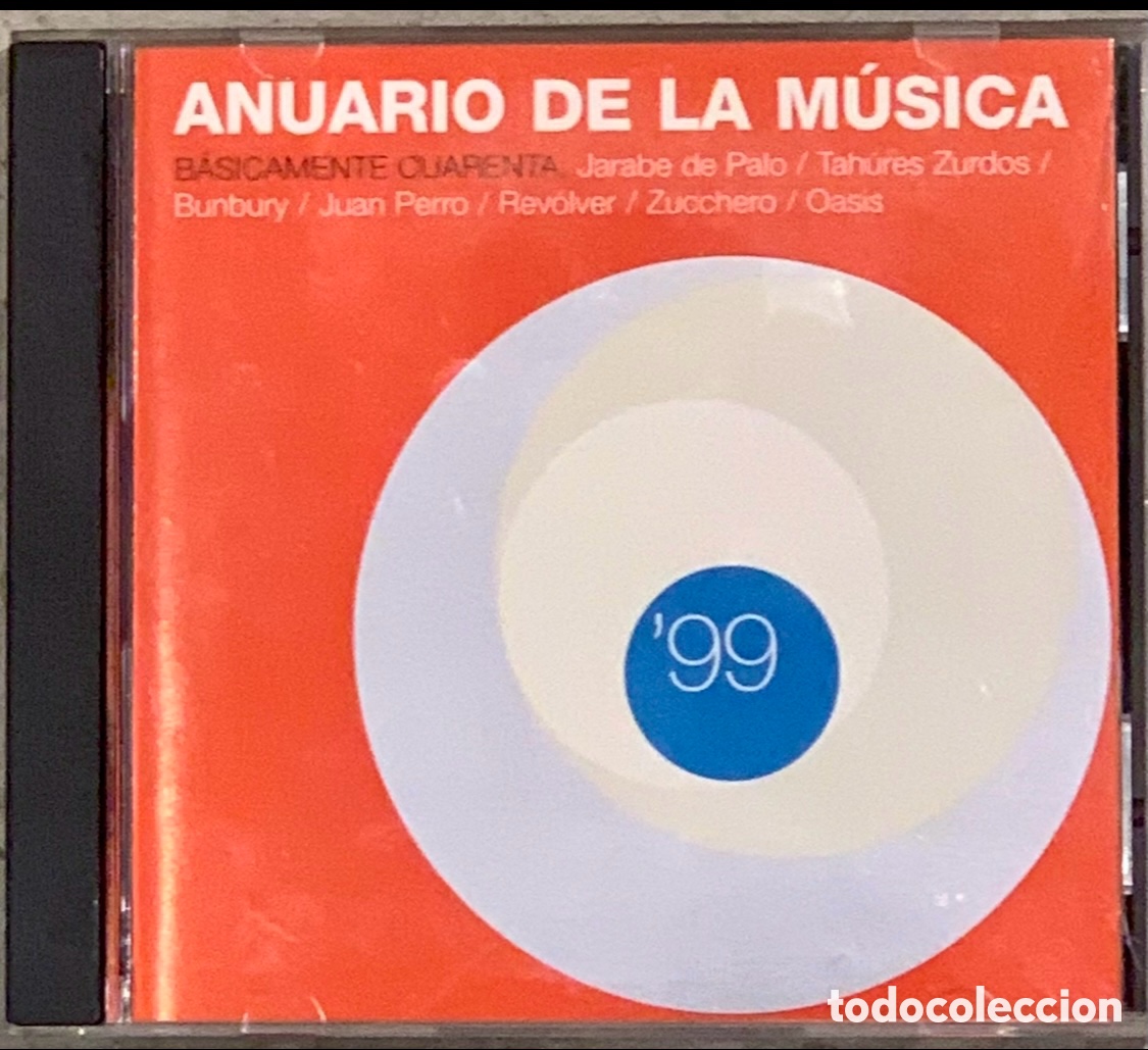 CDs de m&uacute;sica: CD. Anuario de la M&uacute;sica &lsquo;99. Coca Cola. 1998.