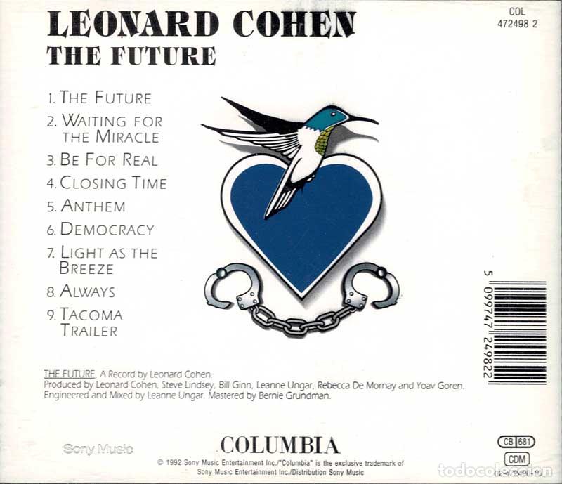 CDs de m&uacute;sica: Leonard Cohen - The Future. CD - Foto 2
