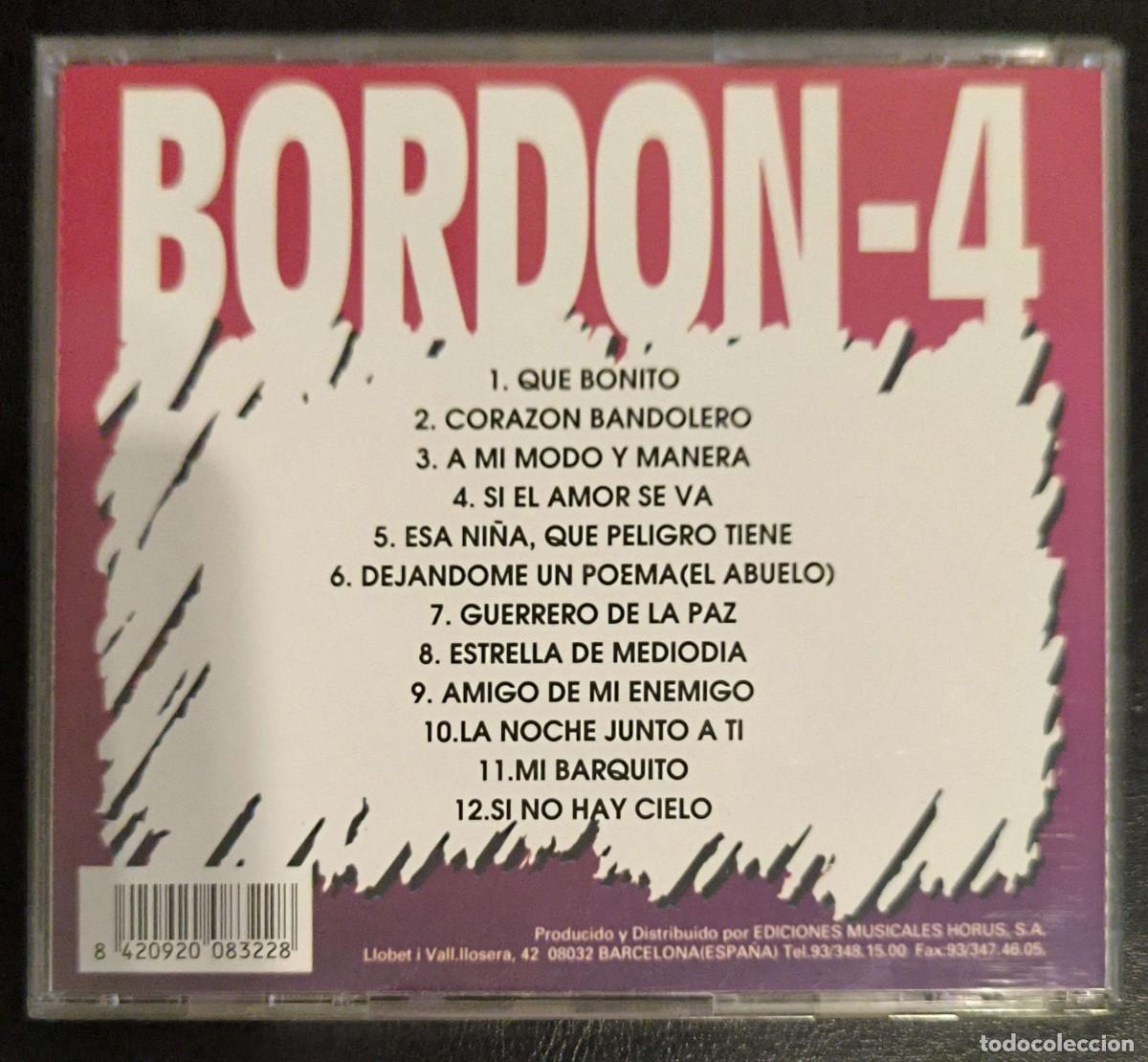 CDs de m&uacute;sica: BORDON-4 (QUE BONITO) CD 1997 - Foto 2