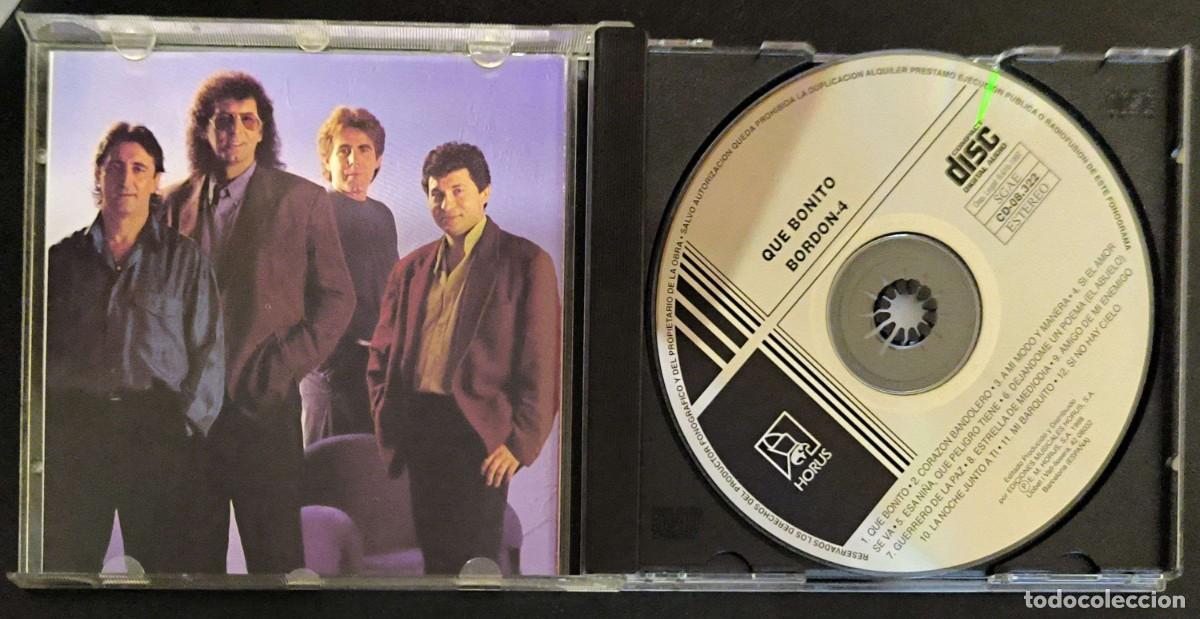 CDs de m&uacute;sica: BORDON-4 (QUE BONITO) CD 1997 - Foto 3