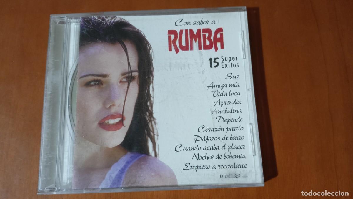 CDs de m&uacute;sica: Con sabor a rumba. 15 super &eacute;xitos - Foto 1