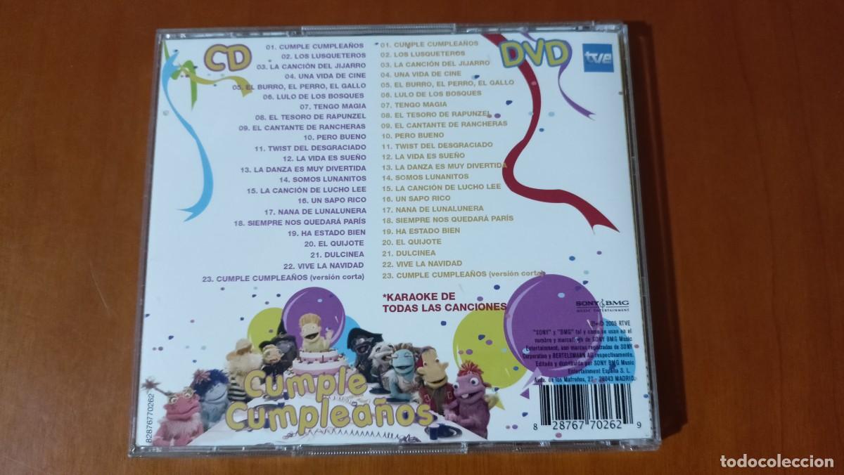 CDs de m&uacute;sica: Cumple Cumplea&ntilde;os - Los Lunnis - CD + DVD - Foto 2