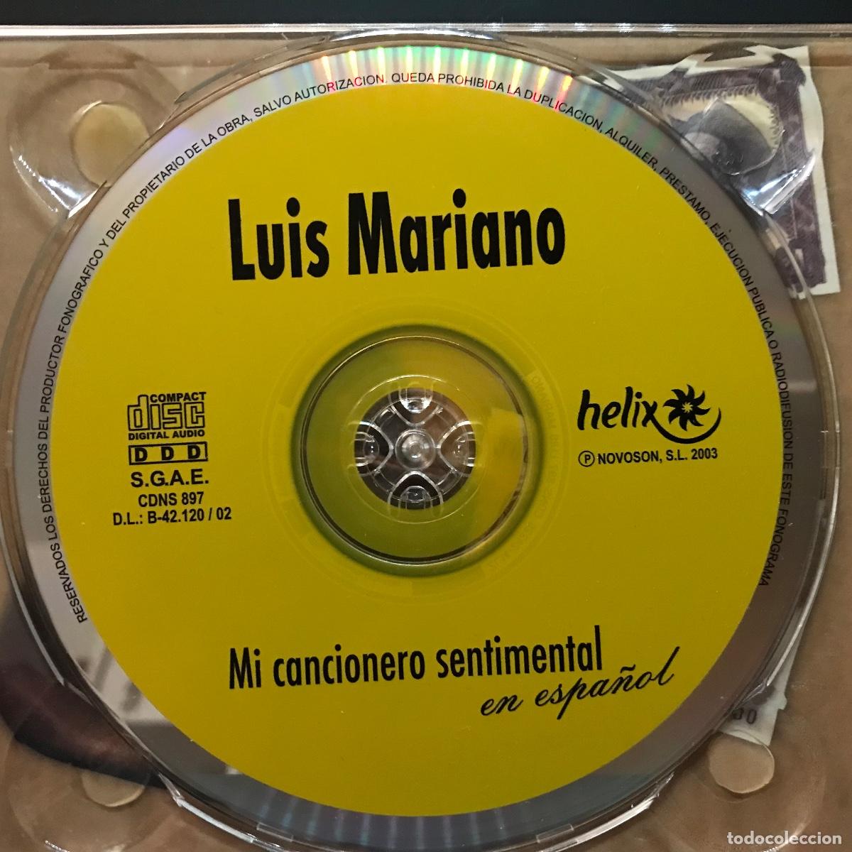 CDs de m&uacute;sica: Luis Mariano ● Mi Cancionero Sentimental ● 2x[CD] Compilation - Foto 3