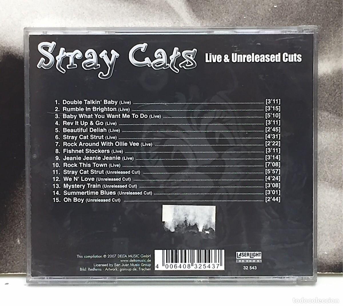 CDs de m&uacute;sica: CD STRAY CATS - Live & Unreleased Cuts - Foto 2