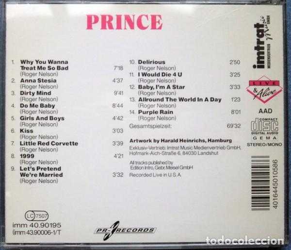 CDs de m&uacute;sica: CD PRINCE - Live & Alive - Foto 2