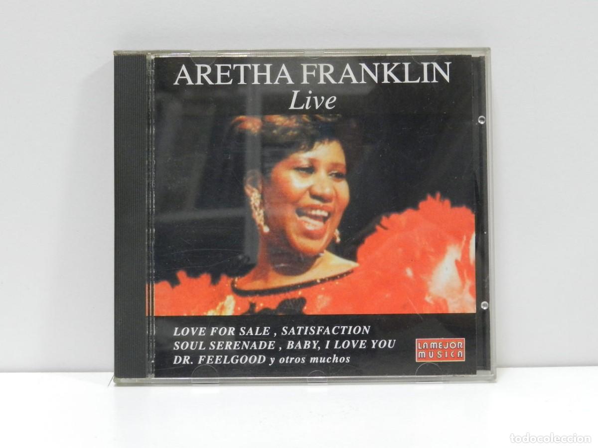 CDs de m&uacute;sica: DISCO CD. Aretha Franklin &ndash; Live. COMPACT DISC. - Foto 1