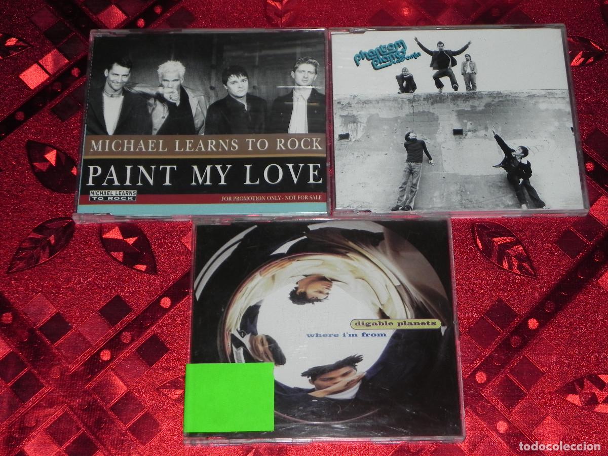 CDs de m&uacute;sica: 3 CD&acute;s Singles Originales (Digable Planets, Michael Learns To Rock y Plantom Planet. - Foto 1