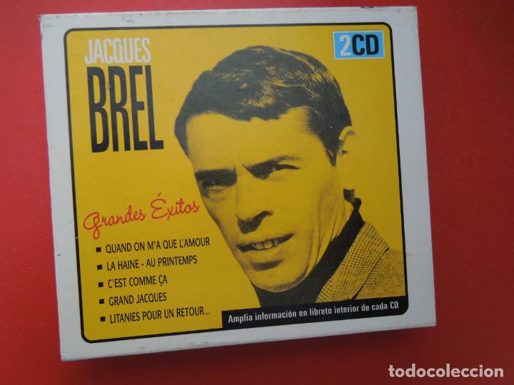 CDs de m&uacute;sica: JACQUES BREL - GRANDES EXITOS 2CD - Foto 1