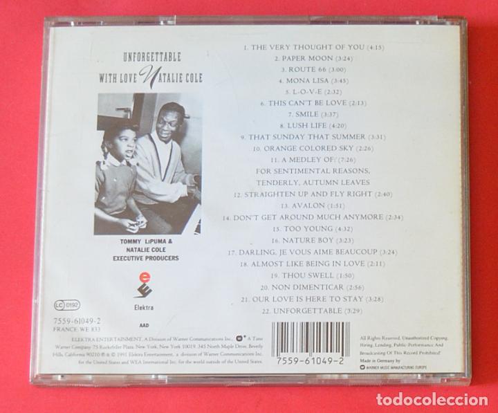 CDs de m&uacute;sica: NATALIE COLE - UNFORGETTABLE - WITH LOVE - CD - Foto 3