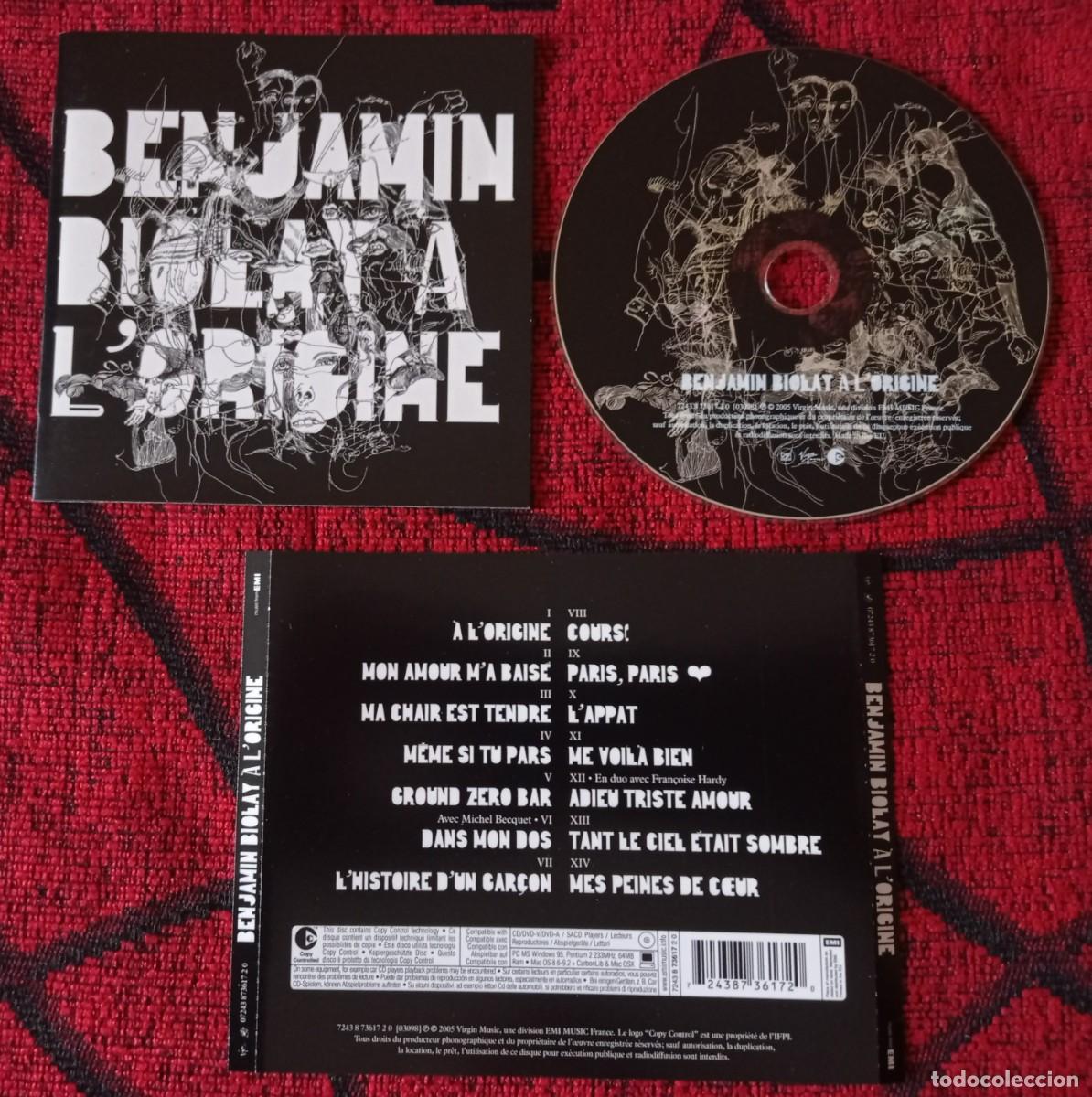 CDs de m&uacute;sica: BENJAMIN BIOLAY ** &Agrave; LOrigine ** CD ORIGINAL FRANCIA 2005 - Foto 1