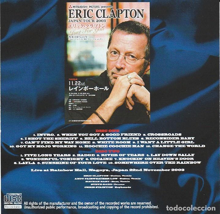 CDs de m&uacute;sica: 2 CDs Eric CLAPTON - Live in Nagoya 2003 - Foto 2