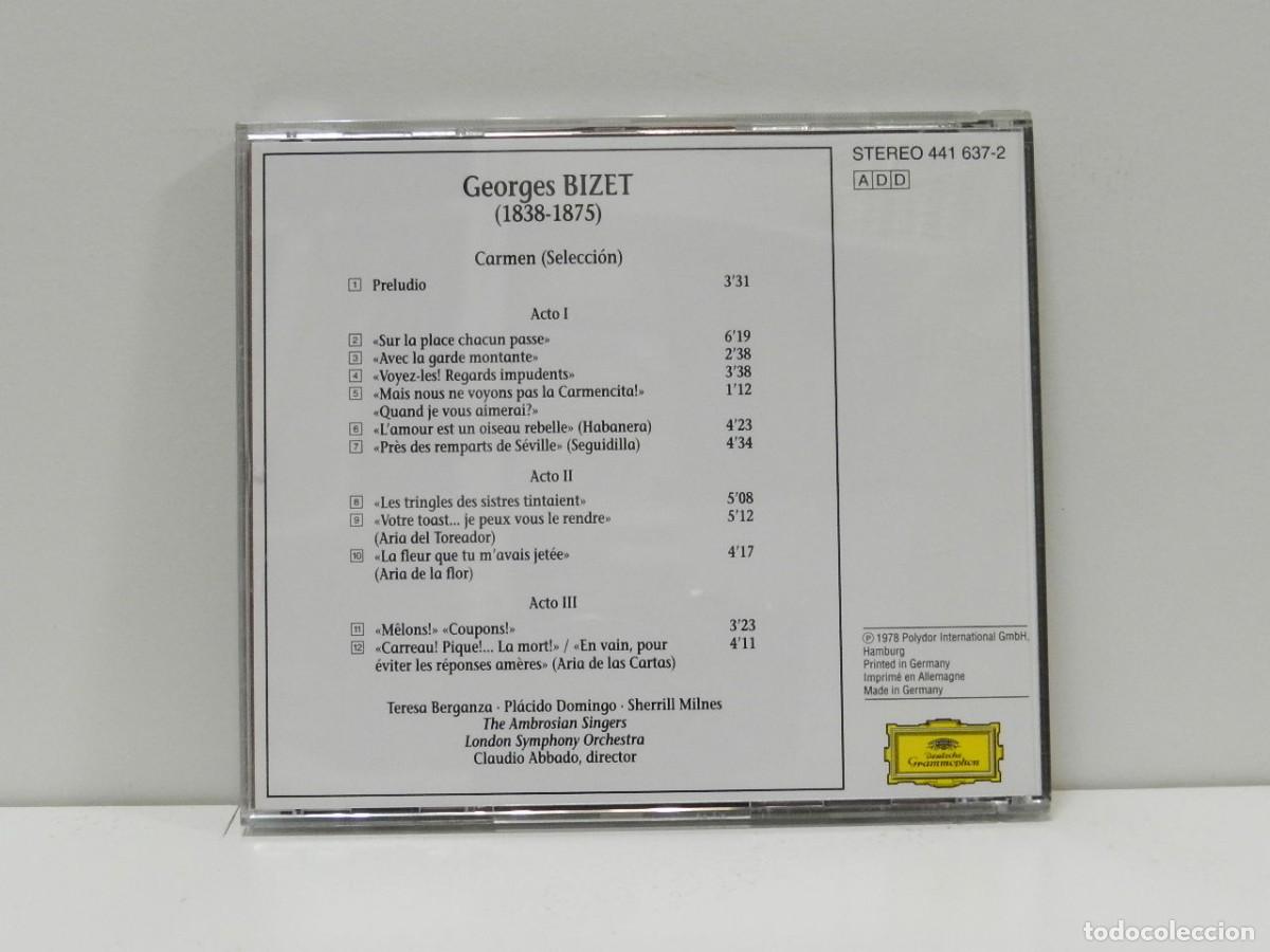 CDs de m&uacute;sica: DISCO CD. Bizet &ndash; Carmen. COMPACT DISC. - Foto 2