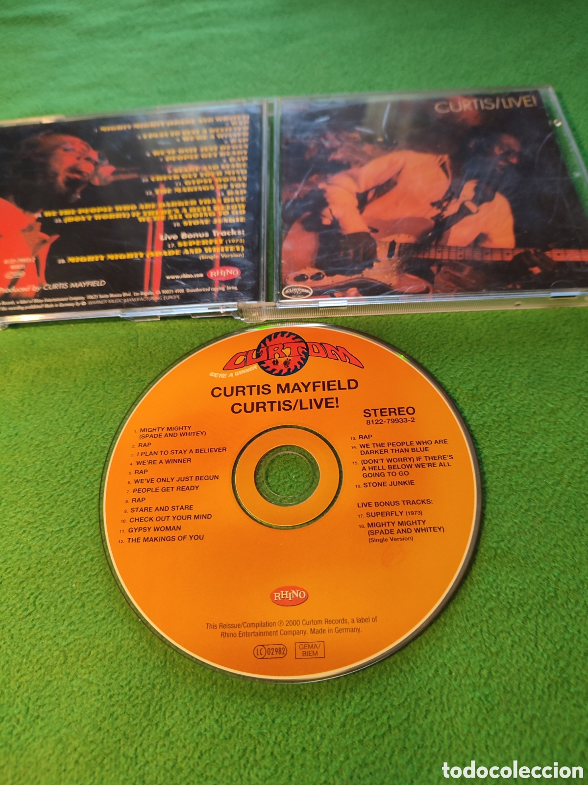 CDs de m&uacute;sica: Curt&iacute;s Mayfield - Curtis Live - Foto 2