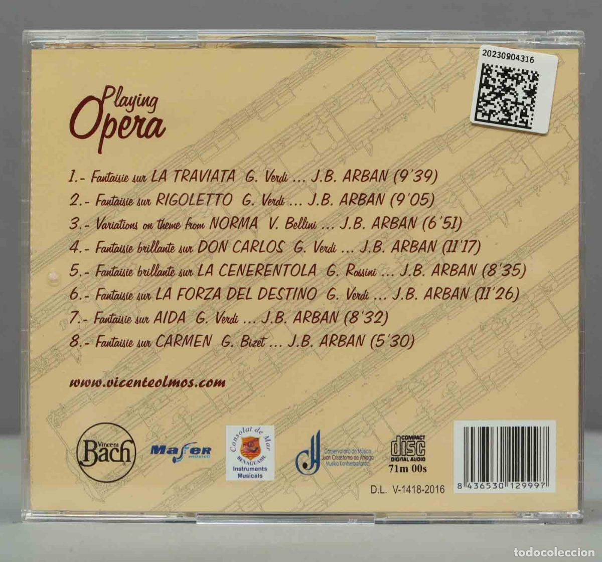 CDs de m&uacute;sica: CD. Playing Opera. Vicente Olmos e Itziar Barredo - Foto 2