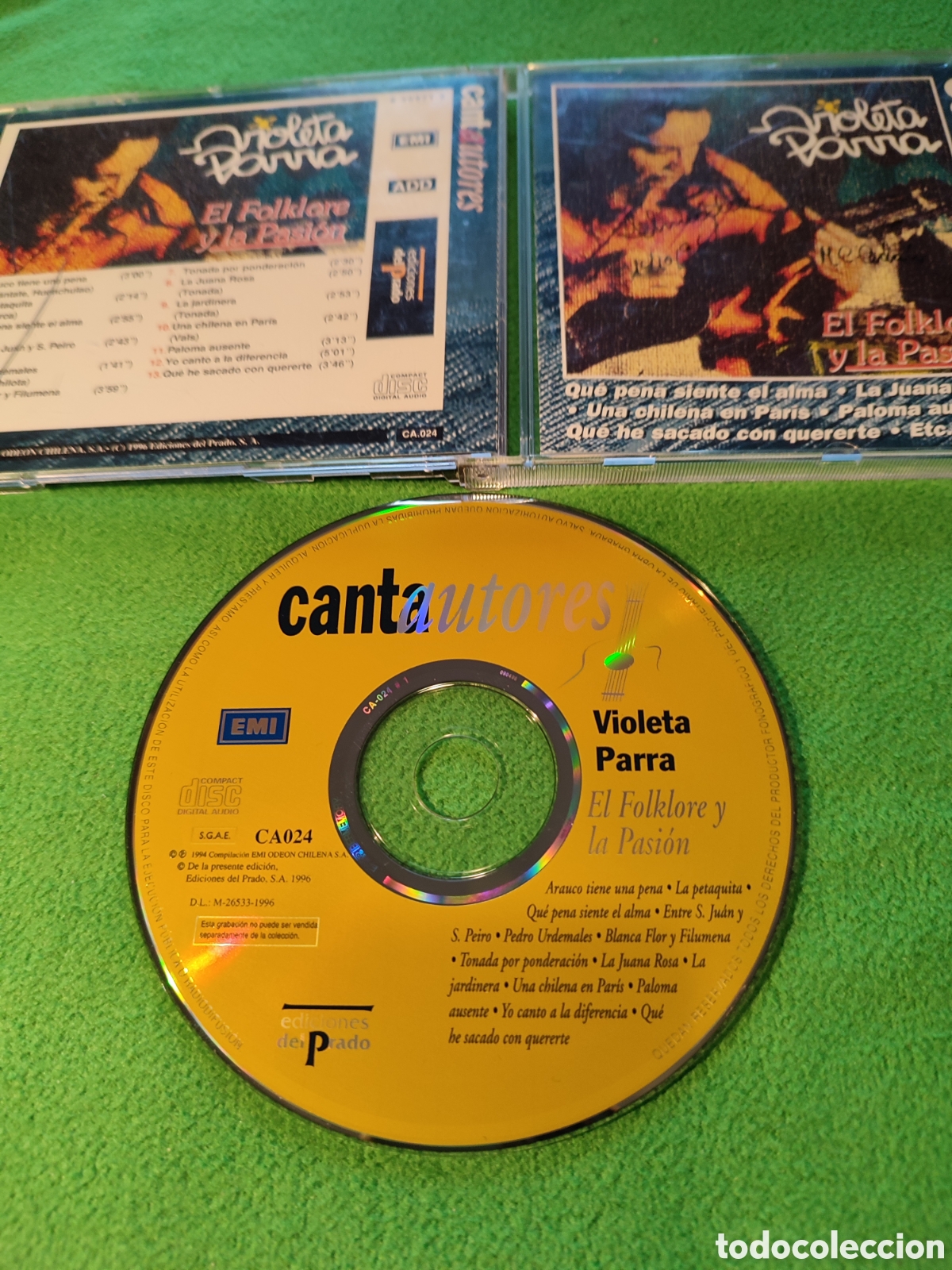 CDs de m&uacute;sica: Violeta Parra - El Folklore y la pasi&oacute;n - Foto 2
