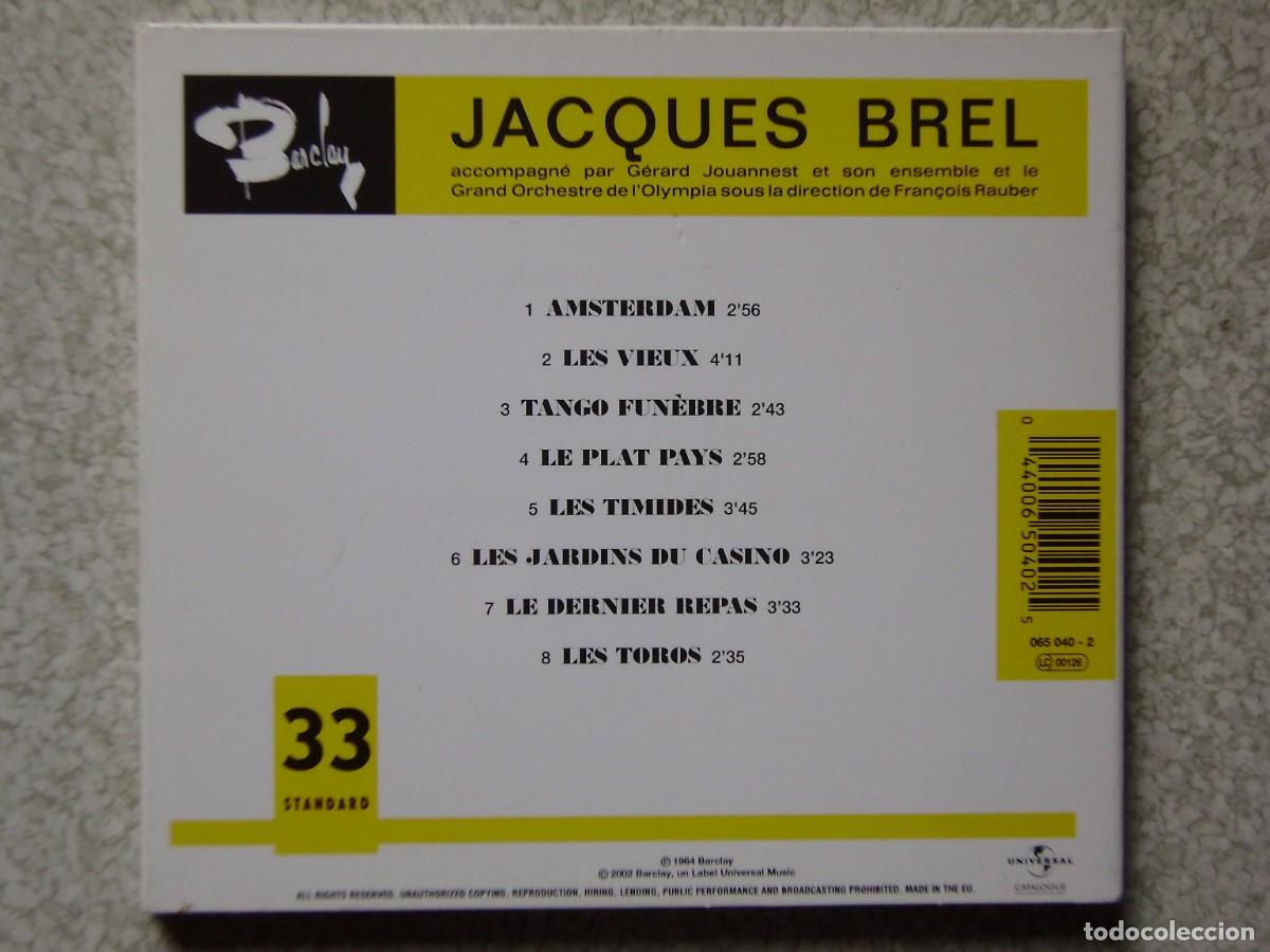 CDs de m&uacute;sica: JACQUES BREL.OLYMPIA 64 - Foto 2