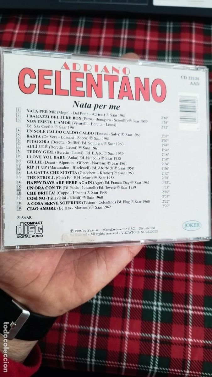 CDs de m&uacute;sica: Adriano Calentano,nata pero me.Cd - Foto 4